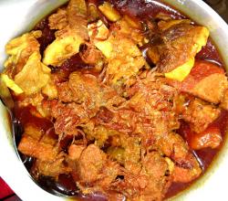 A hot beef curry